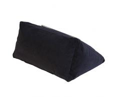 sostenedor del soporte de la almohadilla del amortiguador del iPad (NEGRO) para el iPad y otros dispositivos de la tablilla. Uso alrededor del hogar, en cama o en el escritorio. Avoid iPad RSI and iPad Shoulder. Llenado de las habas del bolso de haba