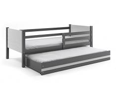 Cama nido Clir 190 x 80 con los somieres y colchones