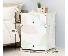 Global-DIY Gabinete de cabecera simple Simple y moderno Mini armario de resina creativa Armarios de almacenamiento ensamblado con puertas, mesita de noche para niños ( Tamaño : 39*37*57cm )