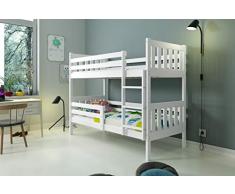 LITERA CAMA INFANTIL 200X90 ''CARINO" sin cajón, (blanco)
