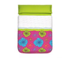 Sancarlos - Funda Nordica Letter, Funda con largo extra para remeter bajo el colchón, Incluye: nórdica, bajera ajustable y funda de almohada