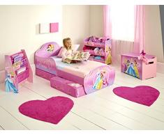 Princesas Disney - Cama infantil para niños pequeños con cajón inferior