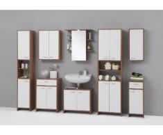 SB-Design 901-004 Madrid 4 - Módulo de armario de pared (aprox. 52,5 x 72 x 19 cm), color ciruelo y blanco