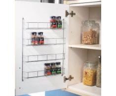 Estantería de 4 baldas para especias diseño de puerta para especias Jar paquete Holder