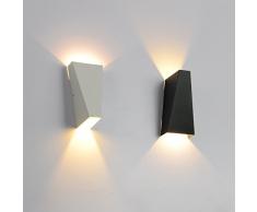 Lightess Apliques de Pared Moderna Lámpara de Pared Lámpara en Moda Agradable Luz de Ambiente Lámpara de Decoración para Dormitorio, Studio, Hogar Decoración, Porche, Viene con G9 Led Bombilla, Blanco cálido