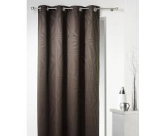 Estilo Decoración 2210.AR Oxford - cortina blackout con ojales, 1 x 140 x 240 cm, marrón