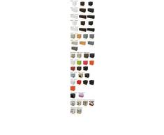 SoBuy® 48x48x48cm, caja taburete, banco, puff arcón, puff caja, cesto para ropa, blanco, FSS27-W