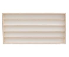 Pihami - Vitrina de coleccionista (5 estantes, madera de abedul, 120 cm)