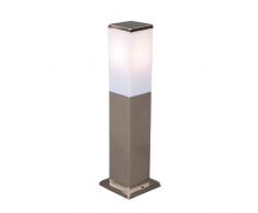 QAZQA Diseño / Moderno / Baliza MALIOS 45 Plástico / Acero inoxidable / Cubo / Rectangular / Alargada / Adecuado para LED E27 Max. 1 x 40 Watt