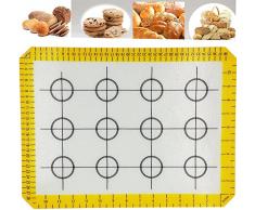 HelpCuisine - Lámina de horno / Tapete para hornear de Silicona Antiadherente sin BPA para Galletas Masas Merengues Macarrons - Color Resistente al Calor, Estéril y de Grado Alimenticio - Fácil Limpieza (Juego de 2 / 40 x 30cm)