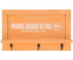 Llavero de madera nostálgica – Perchero con 3 ganchos – Tabla con bandeja – estantes o teléfono móvil de – Colgador de llaves