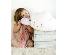 A Little Lovely Company Nube - Lámpara, color blanco