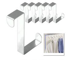 Juego de gancho para puerta en forma de S (6 unidades)