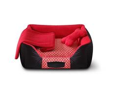 cama del animal doméstico perro de la jerarquía criadero de perros de peluche tapete lavable perrera perrera toda collie (enviar almohadas y mantas) ( Tamaño : L )