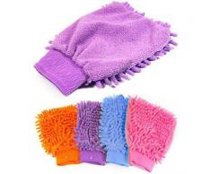 E9Q Magia Mitt Microfibra Lavado Lavado Limpieza Guante Casero Cocina Alfombra Del Polvo