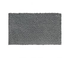 InterDesign Frizz - Tapete de microfibra, 76 x 51 cm, color gris oscuro
