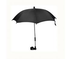 Baiter cochecito paraguas sombrilla de bebé cochecito de bebé cochecito BUGGY parasol sombrilla toldo con conector giratorio de soporte para paraguas soporte para cochecito de bebé negro negro