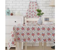 Mantel De Mesa De Jardín,Plástico Impermeable Del Pvc Y Paño De Tabla De La Caliente-limpieza,Tapete De Mesa Con Mantel Rectangular-C 140x220cm(55x87inch)