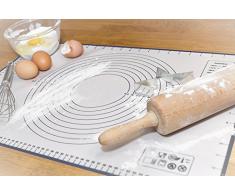 CUGLB Mate de cocina ★ Tapete para Hornear para Galletas ★ Hoja de horno de silicona antiadherente ★ Set de pastelería profesional | Ecológico y reutilizable más de 3000 veces | Color Resistente al Calor, Estéril y de