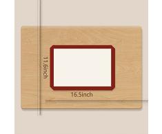 2 Piezas Tapete para Hornear de Silicona Antiadherente Láminas de Horno de Silicona, Resistente al Calor, Estéril y de Grado Alimenticio para Bandejas de Horno, Papel de Horno