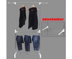 Songmics LLR402 - Perchero para colgar Ropa Percha (altura ajustable entre 94 y 165 cm)