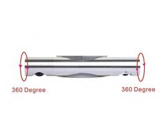 Lightess Apliques de Pared Lámpara en Moda de Aluminio 6W 2 Granos LED Luz Cálida y Agradable Luz de Ambiente, 360 Grados Angulo Ajustable Granos para Iluminación de Dormitorio, Studio, Hogar Decoración, Porche, Blanco Cálido