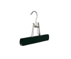 filz-cut - pieperconcept Union 5 - Percha con pinza larga para pantalones (madera de haya, lacada), color negro