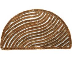 Dandy 60 x 40 cm Bradfield Half Moon excelente Rasquetas alfombrilla de fibra de coco, Natural