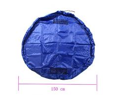 HXLONG 150cm hijos de limpieza bolsa de almacenamiento de juguete tapete de almacenamiento de bolsa de almacenamiento de juguete bolsa