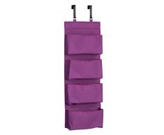 Organizador de zapatos soporte de almacenamiento de accesorios de ropa de JJOnlineStore – 4 bolsillos colgar en la puerta armario rack Organizador con gancho de acero