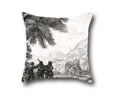 20 x 20 pulgadas/50 por 50 cm), pintura al óleo de Claude Lorrain – Landscape With Brigands cojín casos, cada lado ornamento y regalo para esposa, San Valentín, ropa de cama, familia, San Valentín, banco