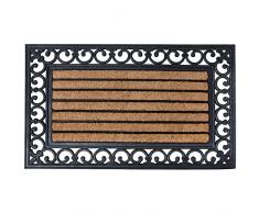 Esschert Design Rb108 75 x 45 cm Felpudo de goma con Cocos y fibra de coco