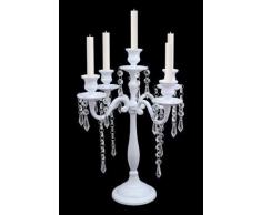 Gotas de cristal blanco 5 brazos candelabro candelabro portavelas candelabros de Mesa.