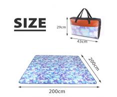 sourcingmap® Alfombra Lavable a máquina para picnic tapete para acampada en Playa y Viajes (200x200cm)