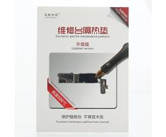 SATKIT Tapete silicona resistente al calor hasta 500ºC para trabajos de mantenimiento y reparacion