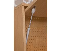 Topkit - Zapatero de 3 puertas + trampon abatible para guardar botas, capacidad total 14 pares, fabricado en 30 y 16 mm de grosor, trasera completa microperforada para mejor ventilacion, tiradores metalicos de alta resistenica,
