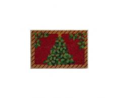 Fibra de coco ALFOMBRA DE NAVIDAD y PVC ÁRBOL 40X60 cm Maurer