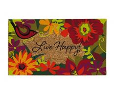 Evergreen Live Happy, 16 x Felpudo de fibra de coco 28 cm
