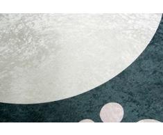 Imprimir Alfombras Tapetes juegos infantiles lavables alfombra de la estera con el pingüino de diseño en negro y blanco amarillo rosado Größe 100x140 cm