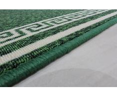 Tapete para Entrada Anti Derrapante y Alfombras de Pasillo Diseño de Rayas Verde - Disponible en 8 tamaños