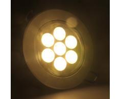 6 x Auralum 3 W 5 W 7 W foco LED empotrable de techo de luz de la lámpara de juego, Warmweiss 7W, B15d 7.00|watts 230.00|volts