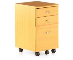 HJH Office 673804 - Cajonera con ruedas para oficina, color haya