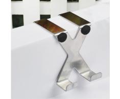 niceeshop(TM) Gancho de Puerta / Percha Toallero de X-Tipo de Acero Inoxidable