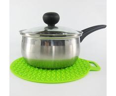 Kuke corrugado de silicona almohadilla de aislamiento de vajilla resistente al calor posavasos de agarraderas aislamiento non-tapete antideslizante