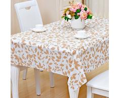 Pvc mantel/impermeable,prueba de quemadura,prueba de aceite,tapetes de mesa no lavables/rural,oblongo mantel/esteras mesa de té-O 137x190cm(54x75inch)