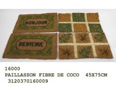 Paolo Rossi alfombrilla de fibra de coco 45 Rectangular para alfombras * 75 cm 4 variedades en