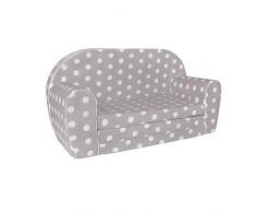 Sofá para niño infantil mueble Sofá Mini (de lunares grises)