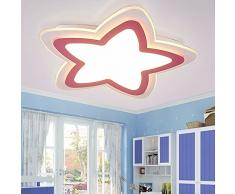 lámpara de LED Star Boy criadas dormitorios cálidos y fáciles de Creative Nubes jardín de infancia los niños de la lámpara de techo de luz, de color amarillo