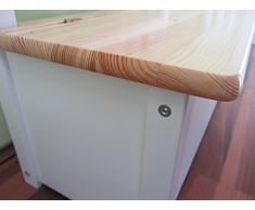 Asiento infantil para niños banco banco de madera banco Madera maciza natural blanco