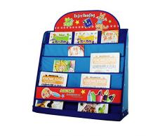 Los fondos de la biblioteca desde Habitación 4 A Levels una revista del estante de los niños Organizador Range-libros 64,5 × 20 × 74,5CM Tela